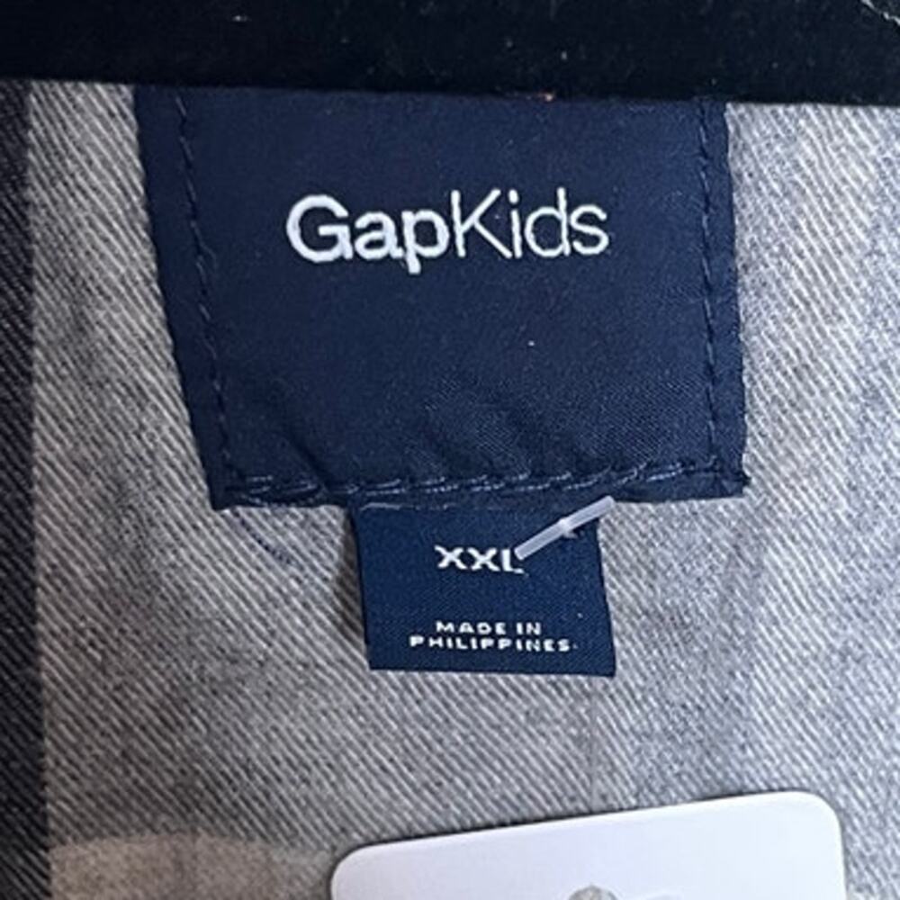 Gap Kids Unisex Denim Jacket with Sherpa Lined Collar XXL - Picture 4 of 11
